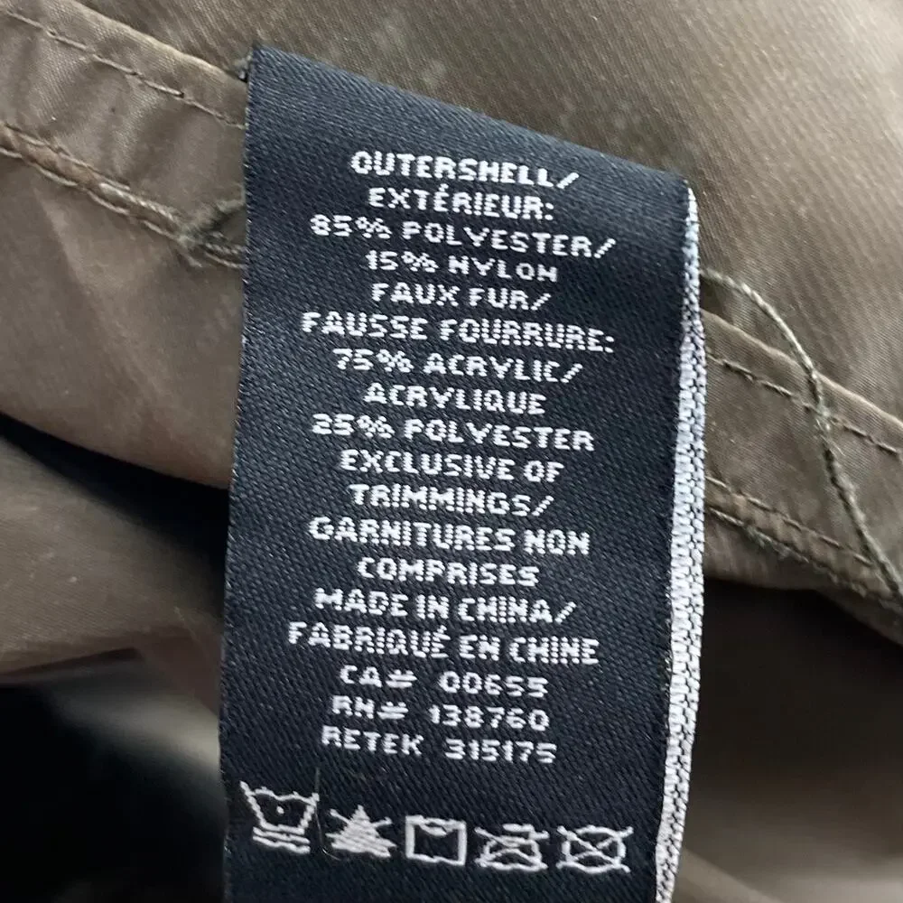 RW Co Longline Duck Canvas Chore Utility‎ Jacket S Green No Lining Drawstring